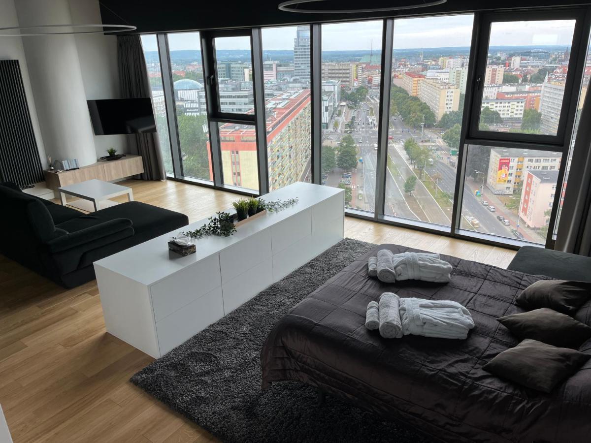 Hanza Tower - Luxurious Apartment 60M2 - 15Th Floor City View Szczecin Exterior foto