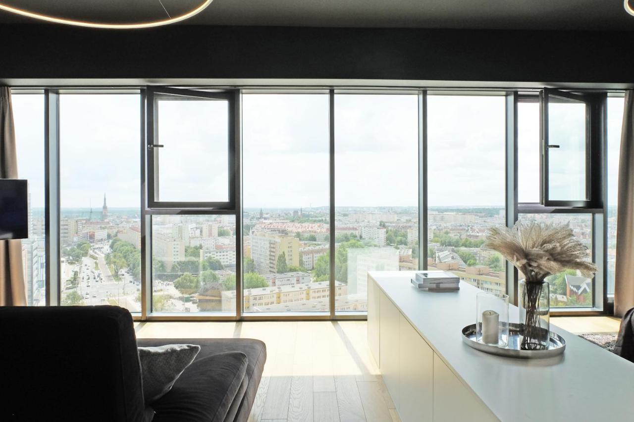 Hanza Tower - Luxurious Apartment 60M2 - 15Th Floor City View Szczecin Exterior foto